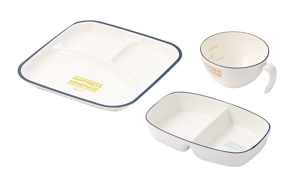 これはキャンプの必需品、油が付きにくいカインズの食器