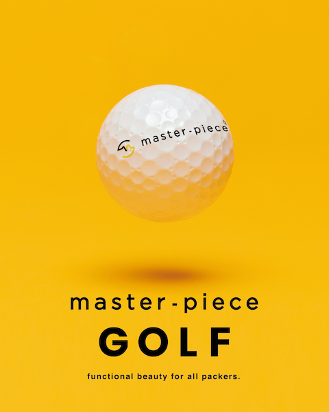 マスターピースのGOLFシリーズ。機能性とファッション性を高い次元で融合した機能美が光る！