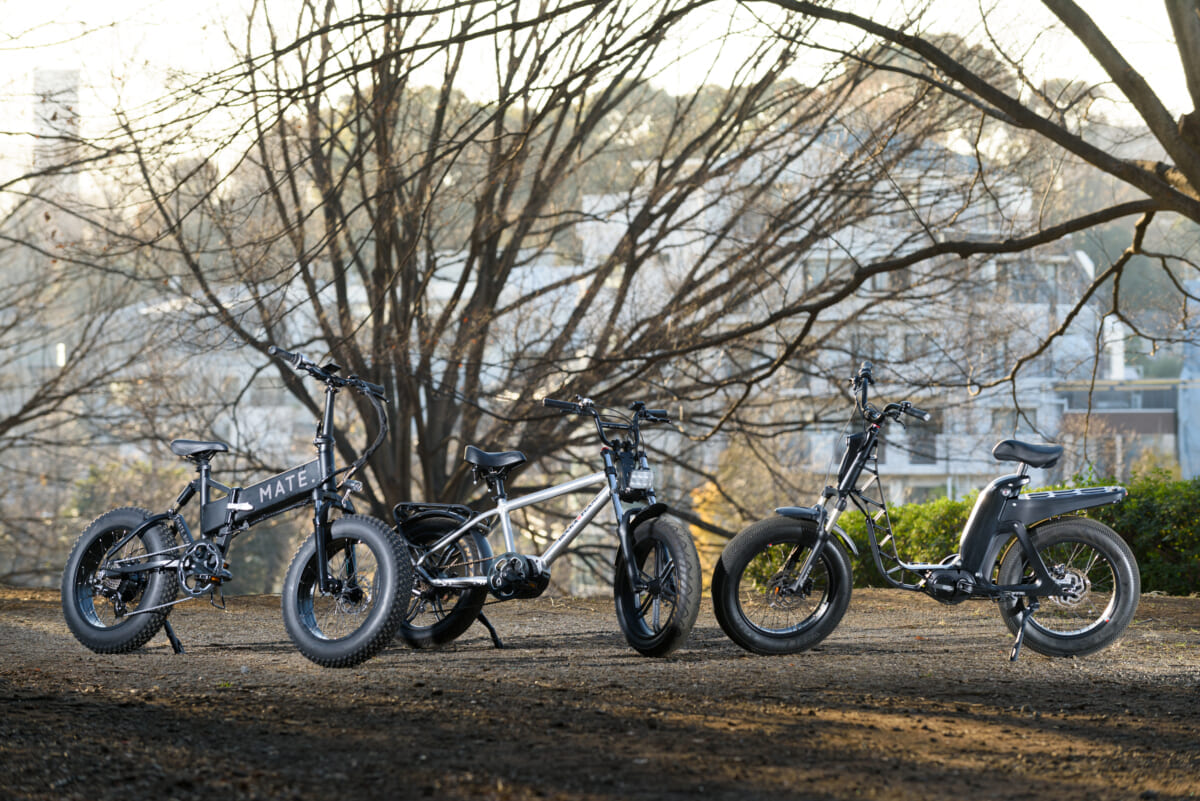 どんな違いがある？ 超パワフル極太タイヤの個性派e-Bike3モデルを比較してみました