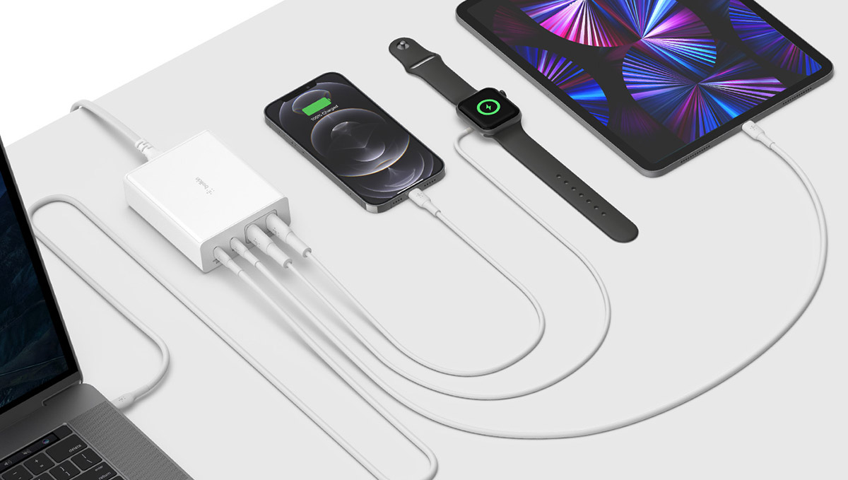 最大108Wの給電が可能！ 1台で4台のデバイスを充電できる「Belkin BOOST↑CHARGE PRO 4ポートGaN充電器108W」Amazon先行販売中