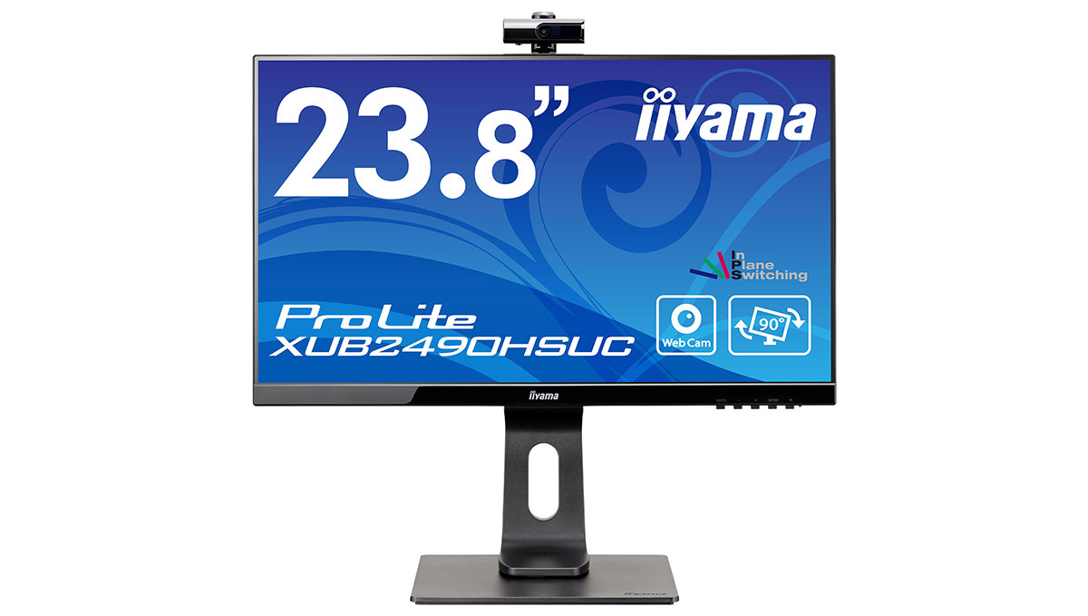 マイク内蔵WEBカメラ付き！ 23.8型IPSパネル採用、iiyama「ProLite XUB2490HSUC」