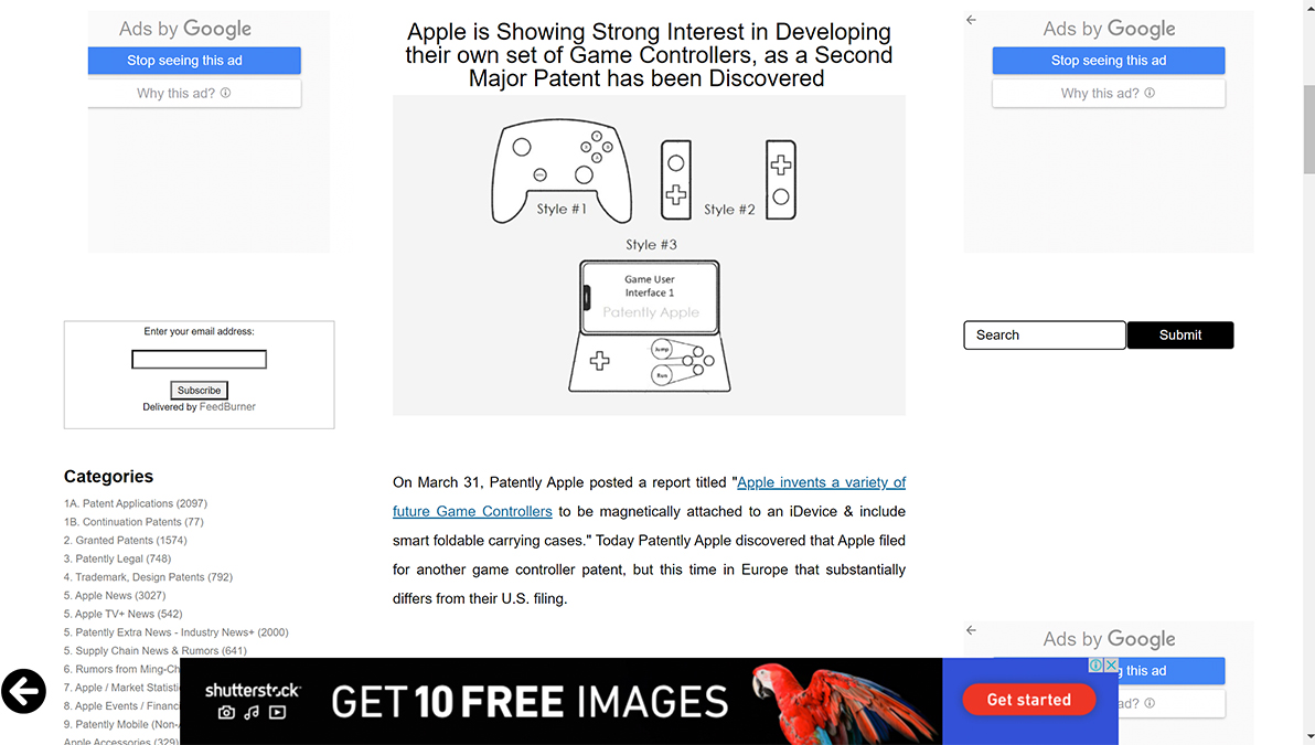 アップル、Nintendo Switchのようなゲームコントローラーなどを開発中？ 特許出願から明らかに