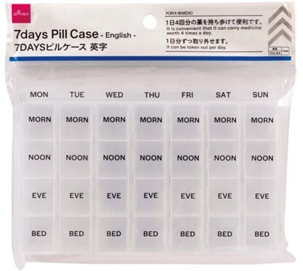 「DAISO」マニアがおすすめ！ 1週間ぶんの服薬をらくらく管理できる7DAYSピルケース