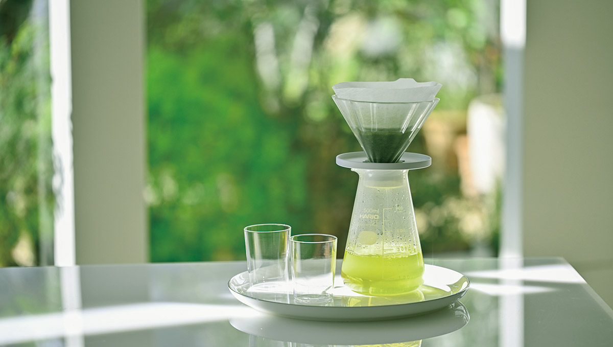 お茶をハンドドリップで淹れる！ お茶用ドリッパー「茶茶ドリッパー・ブーケ」