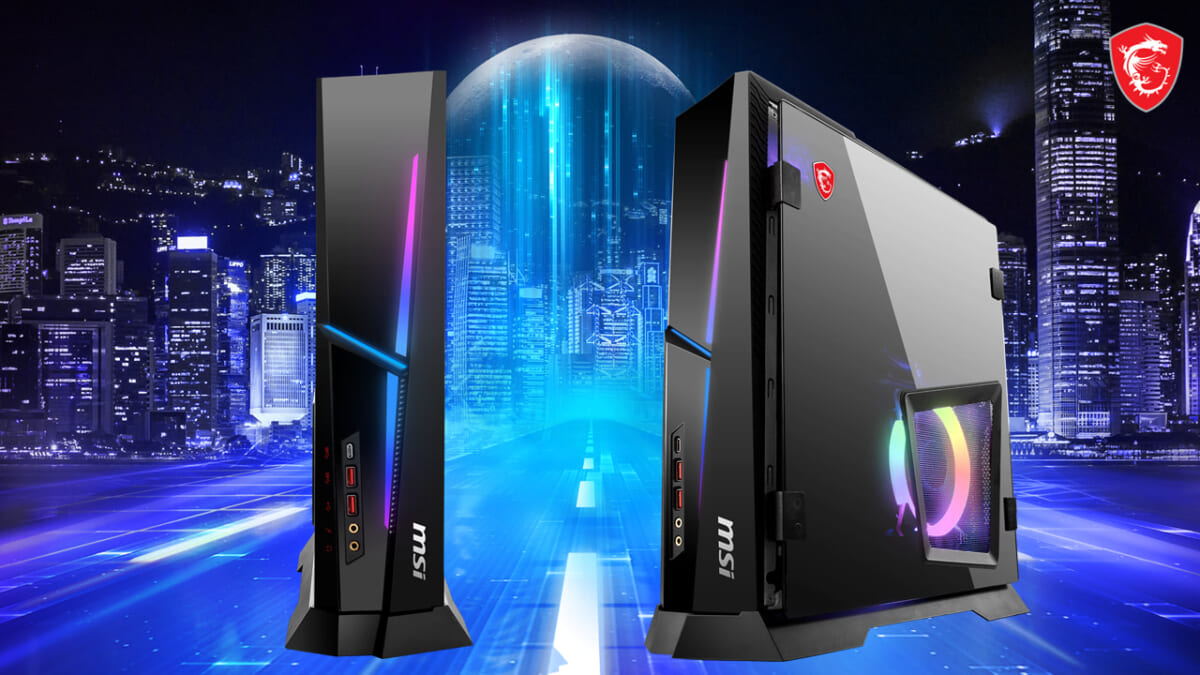 スリムでスタイリッシュなデザインがオシャレ！ ミドルクラスゲーミングPC「Trident AS 12TG-050JP」MSIから4月28日発売