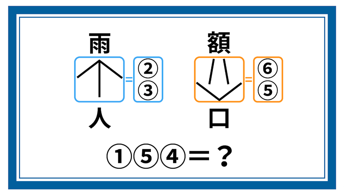 現役東大生が出題する謎が解けるか？ 雨と人、額と口…矢印が表すものは？