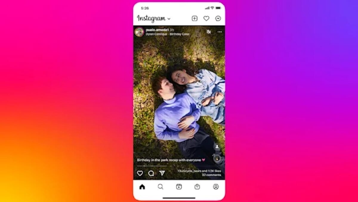 Instagramでフルスクリーンのフィード表示がテスト中。TikTokとのクリエイター争奪戦への影響は？