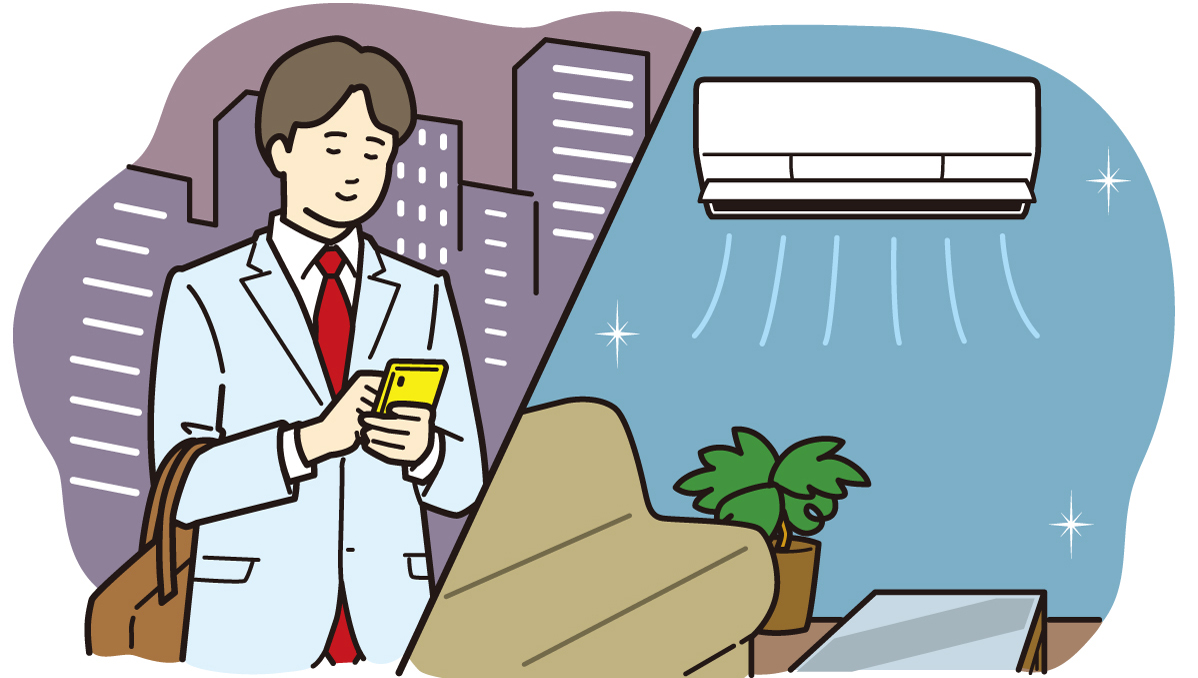 心が喜ぶIoT活用術をイラストでチェック！ 共働き夫妻の自宅の家電をほぼ「スマホにつながる家電」にしてみたら