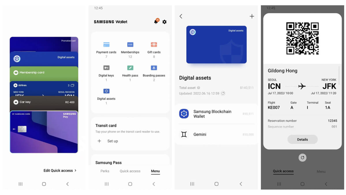 アップルとグーグル対抗。Samsung Walletは身分証も車のキーも保存可能