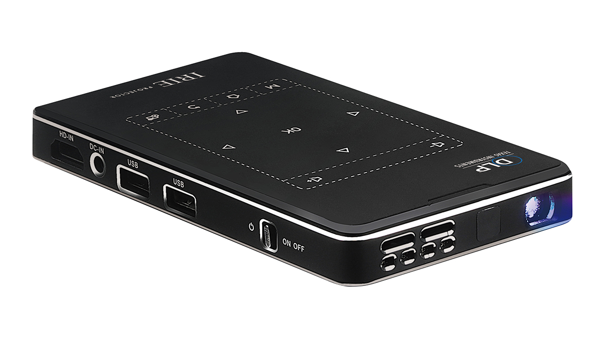 軽量コンパクトで、モバイルルーターにもなる！ Android搭載モバイルプロジェクター