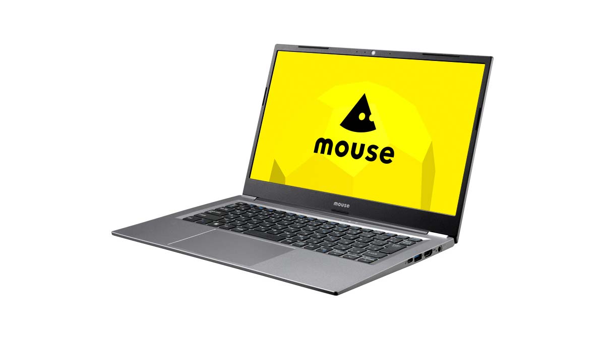 厚さ約19.0mm、重量約1.3kgで持ち運びもラク！ マウスの14型ノートPC「mouse C4」
