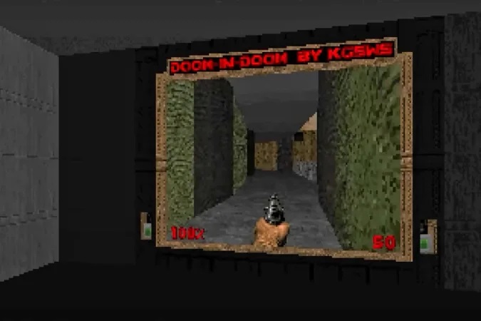 元祖FPSゲーム「Doom」を「Doom II」の中で遊べるように改造した猛者現る