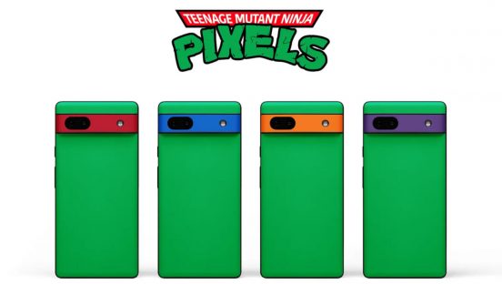 Pixel 6aが忍者タートルズ風になっちゃった！