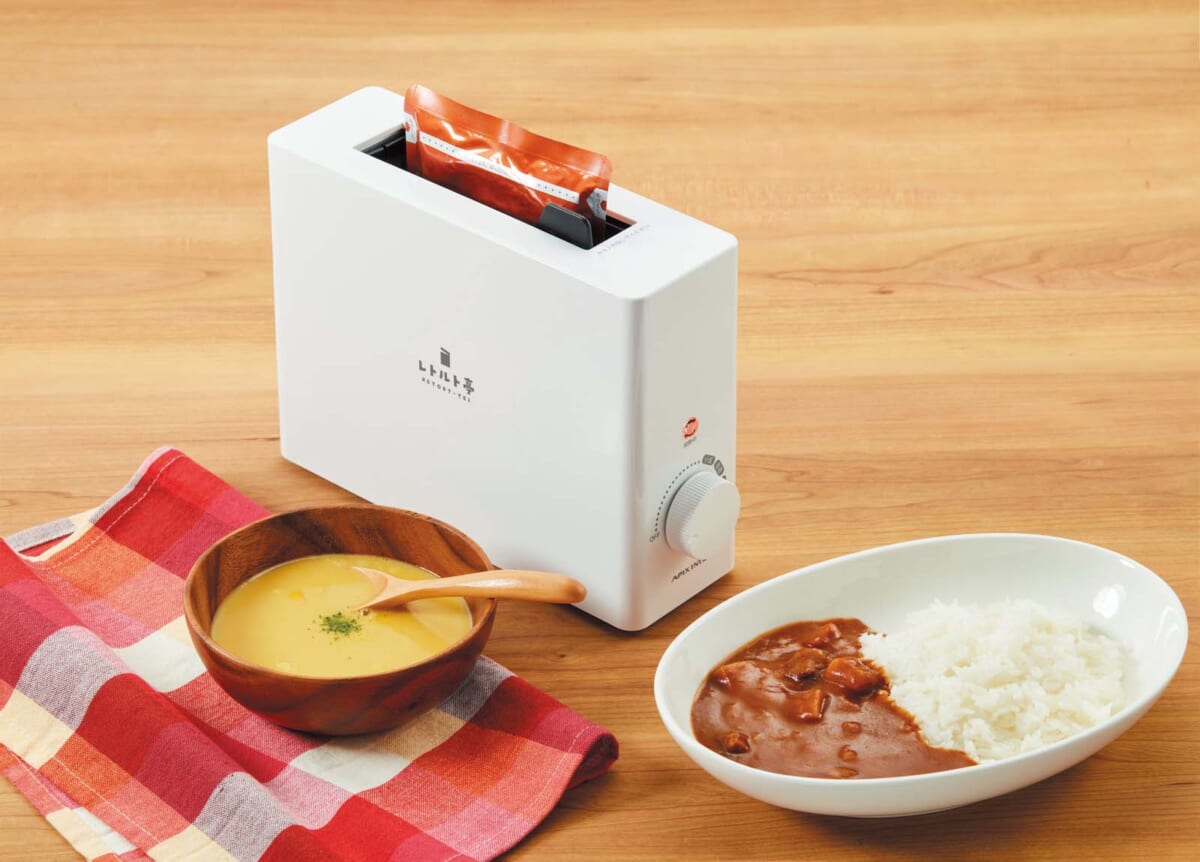 斬新家電！ レトルト食品を湯沸かし不要でパウチごと温める「レトルト亭」