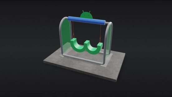 Android 13のARイースターエッグは「3Dブランコ」でした