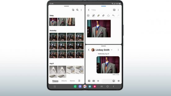 Galaxy Z Fold4の便利なタスクバー、Fold3にもやってきます