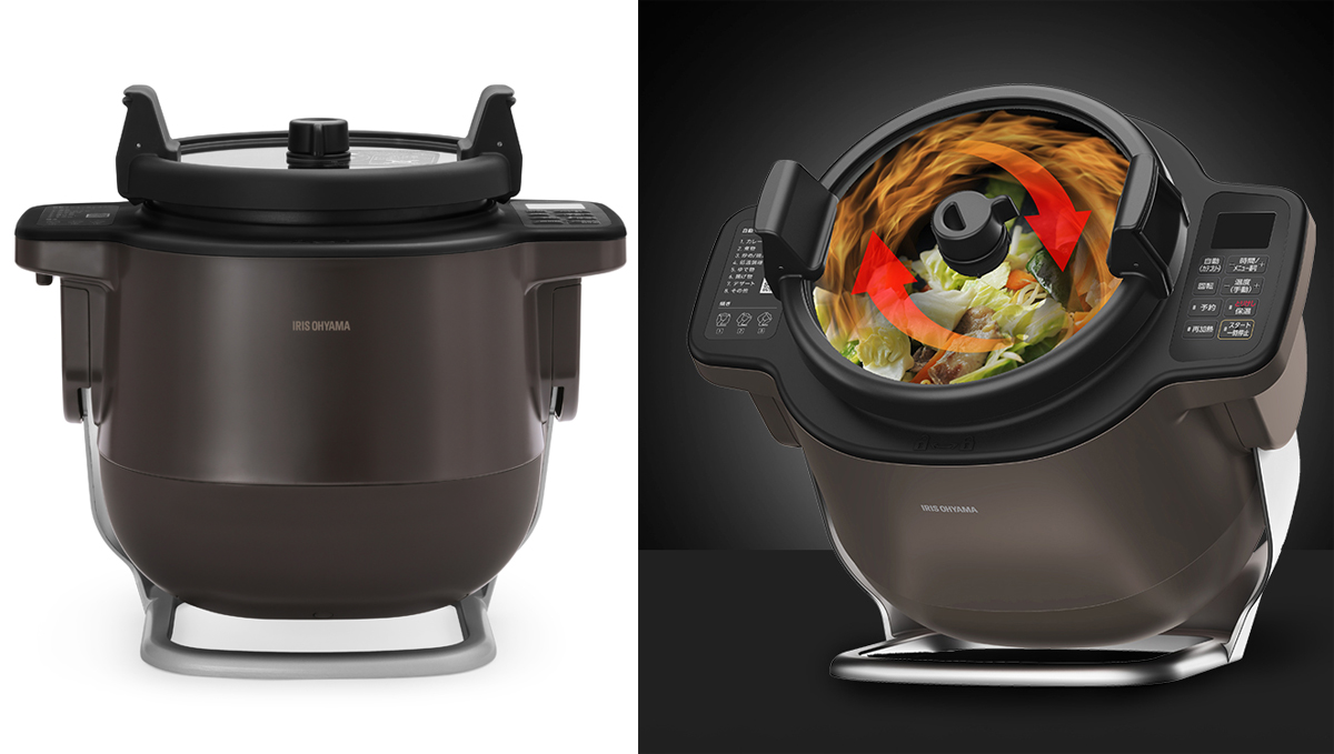 炒め物や揚げ物も「おまかせ」に！ アイリスオーヤマ「自動かくはん式調理機 CHEF DRUM」登場