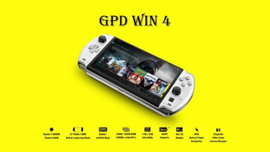 PSPのデザインからヒント！ 携帯ゲーミングPC「GPD Win 4」が新発表