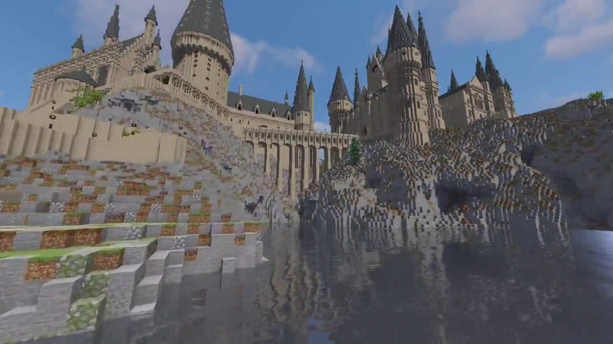 ホグワーツをマイクラで6年かけて丸ごと作り上げた猛者現る！ 内装まで忠実に再現
