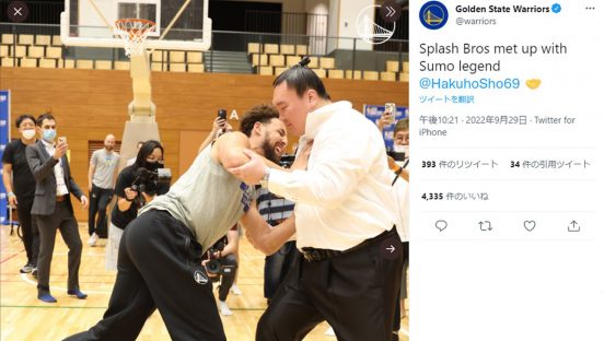 NBAのスーパースター、ステフィン・カリーが来日時に実現した“大物”との対面が大バズり
