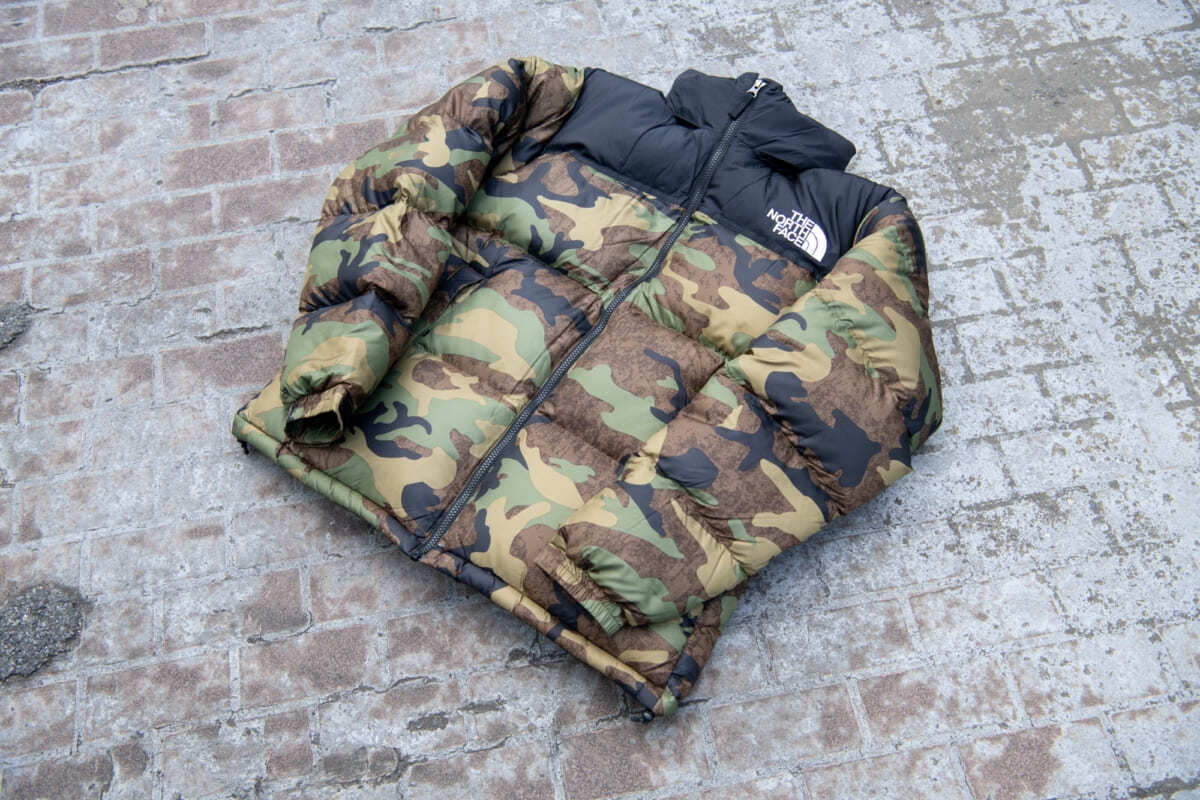 THE NORTHFACE アウター ヌプシ 迷彩 カモフラ 150 THE NORTH FACE NOVELTY NUPTSE JACKET TNFカモ 22FW-I（ザ