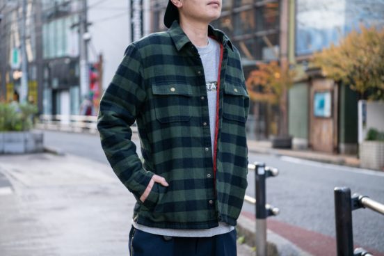 「L.L.Bean」のシャツジャケットは、気温がガラッと変わってしまうような日に丁度いい!!