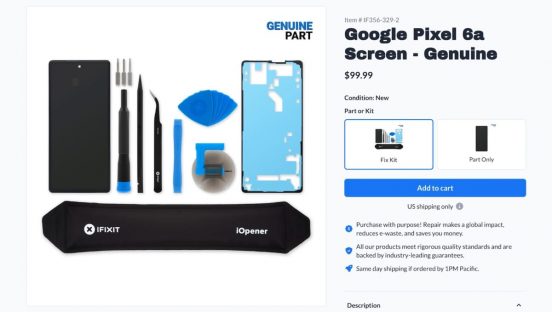 Pixel 6aが自分で直せる！ 純正パーツをiFixitが発売開始