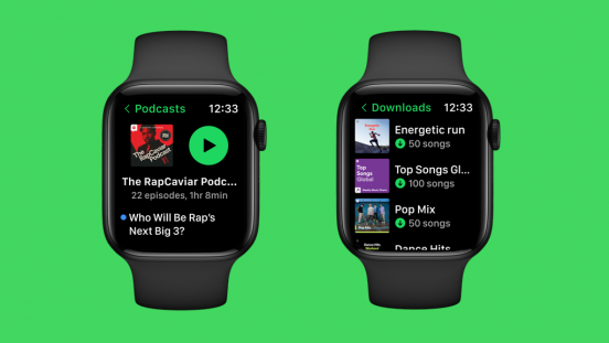 Apple Watch用Spotifyアプリがデザイン一新！ オフライン再生もしやすくなりました
