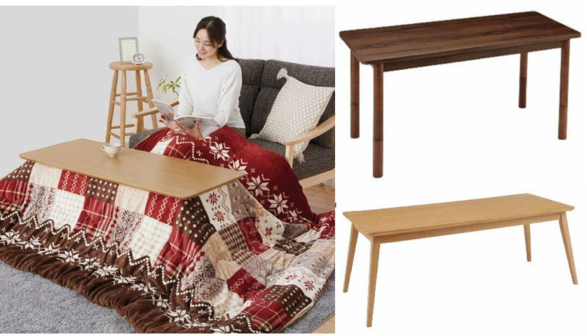 恋人と並んで入れるスリムなコタツ、11月より発売