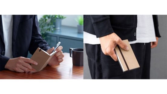 手帳用紙を使用した、薄さと軽さが特徴！ スタイリッシュな手のひらサイズノート「EDiT 手帳用紙を使った小さな方眼ノート・B7」