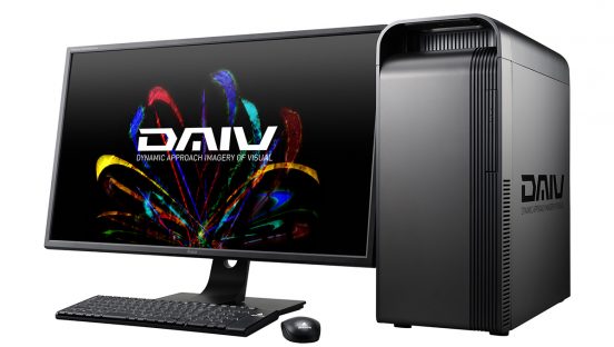 ハイスペックパーツに応える新デザイン、マウスのクリエイター向けPC「DAIV」がシャーシをリニューアル