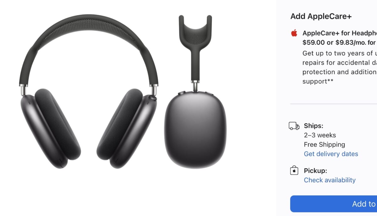 AirPods Maxに新色くる？ 海外で出荷に遅れ