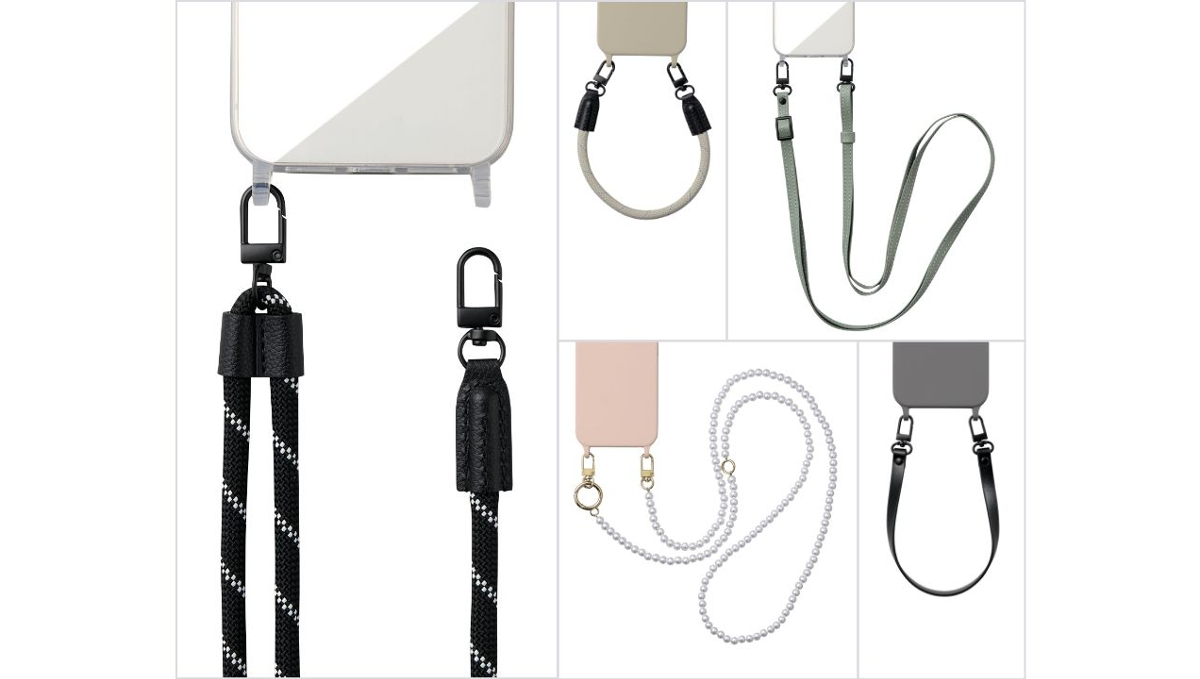 スマホストラップがエレコムから新登場！　専用iPhoneケースでカスタマイズを楽しめる