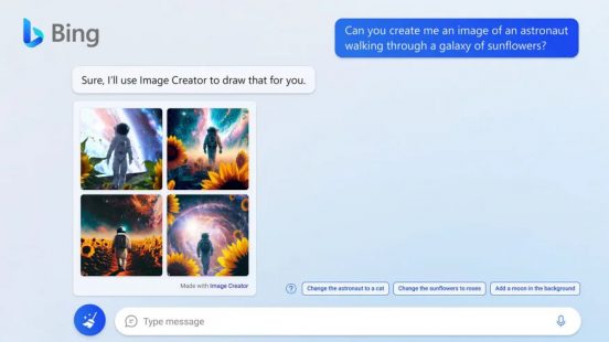 画像もAIが生成！ BingとEdgeブラウザーが「Bing Image Creator」を実装
