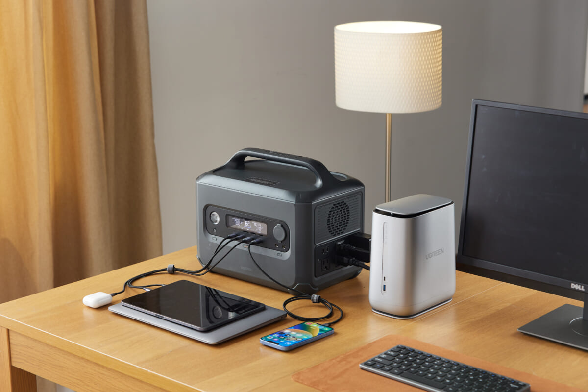 50分で0％から80％に急速充電可能！ UPS機能も搭載したポータブル電源「PowerRoam 600」
