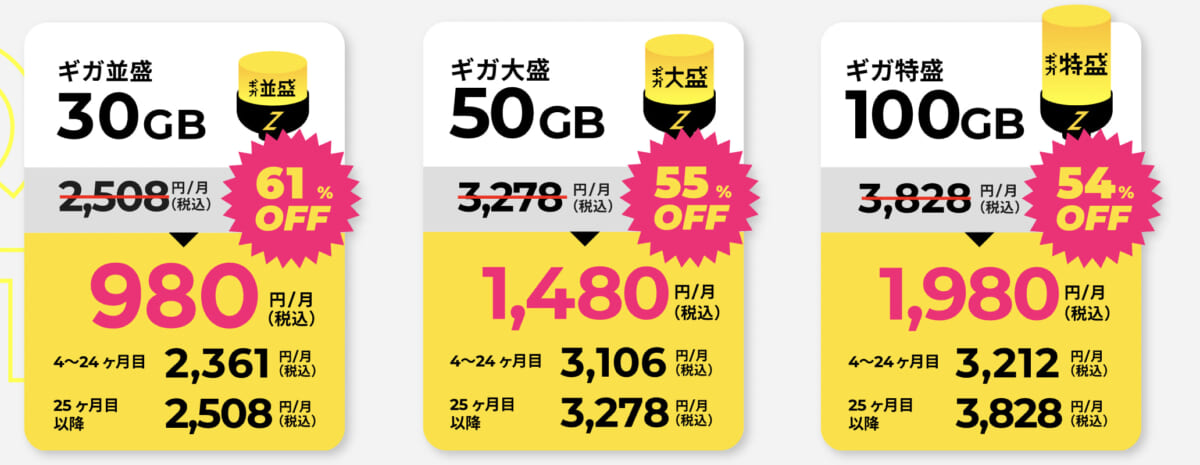 ゼウスWiFi 月額料金