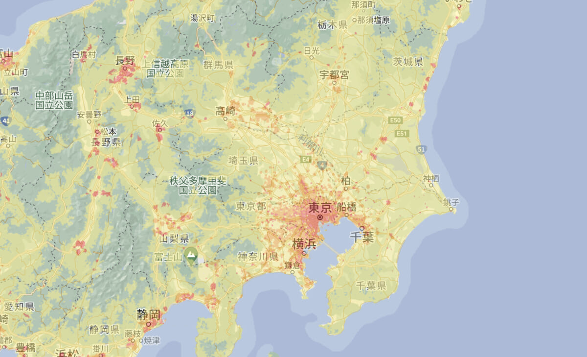 WiMAXエリア確認