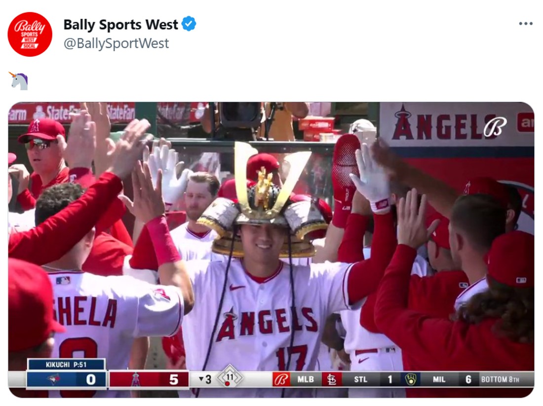 大谷翔平、トラウトらがかぶった話題の“ホームラン兜”。米記者、アナリストの評判は？