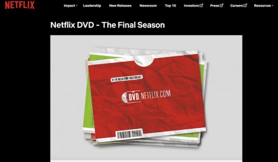 Netflix、25年続けたDVDレンタルサービスを終了へ。2023年9月末に最後のDVDを出荷