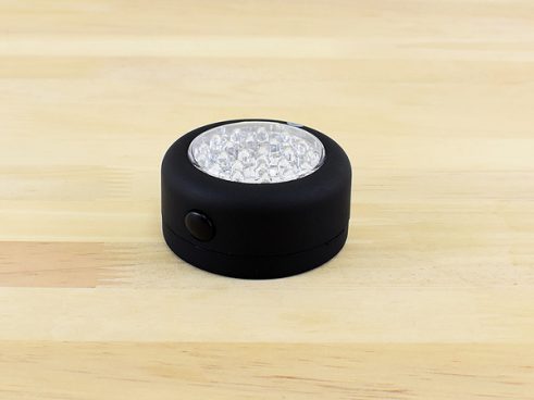 【モノタロウ】色々なシーンで使える丸形LEDライトがコスパ最強！ フックとマグネットが付いて400円以下