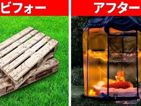 これならできるかも！ パレットやセメントを使った簡単DIYで庭を素敵に彩ろう