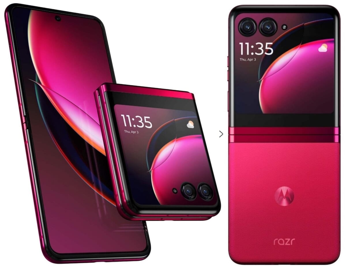 モトローラの新型タテ折りスマホ「Razr 40 Ultra」、カメラ性能とバッテリー容量が判明？ ワイヤレス充電対応かも