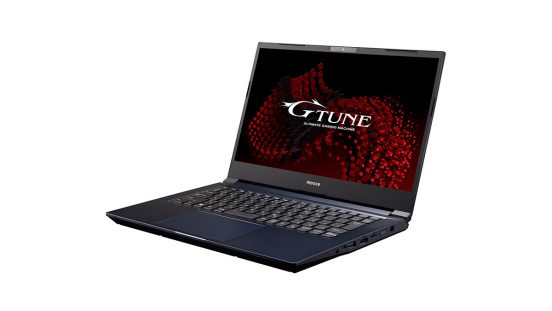 持ち運びやすく、外出先でのゲームプレイにピッタリ！ 14型ゲーミングノート「G-Tune E4」