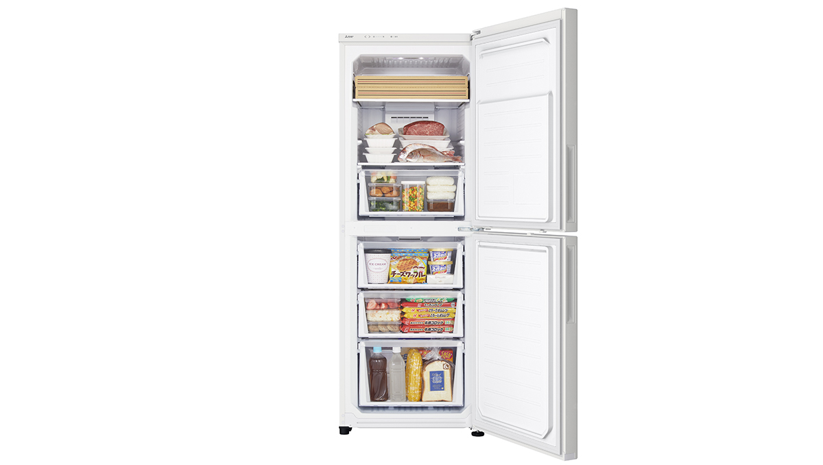 冷凍食品のストック需要に対応。大容量でおしゃれな三菱の最新2ドア冷凍庫「MF-U22J」登場！
