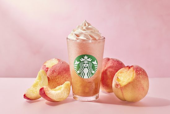 ジューシーな夏！スターバックス「GABURI ピーチ フラペチーノ」登場