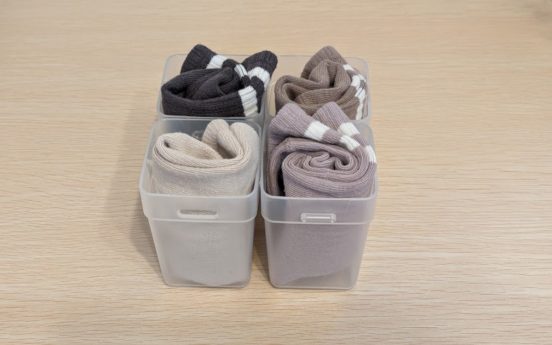 家中の小物を入れたくなる！ 「くつした整理カップ」は散らかりがちな小物をキレイに収納できる優れもの