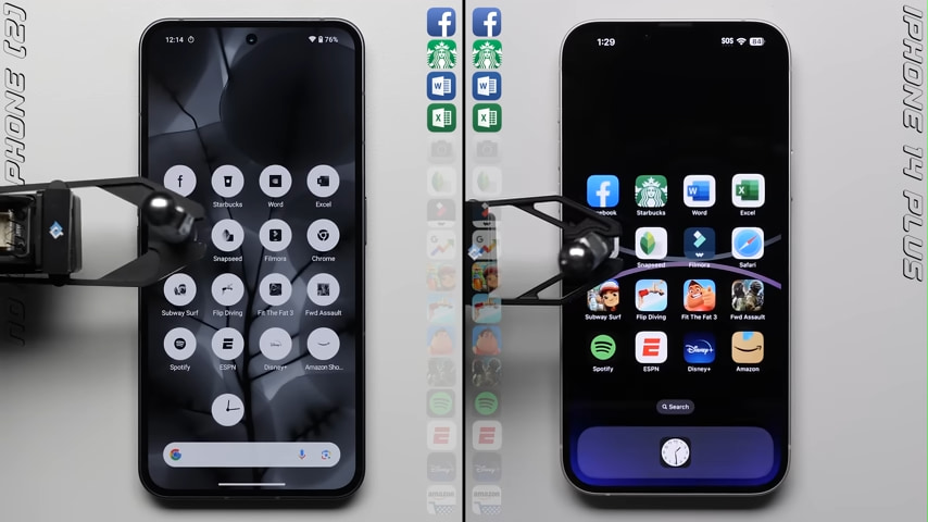 Nothing Phone (2)とiPhone 14 Plusがスピードテストで対決！ その結果とは？