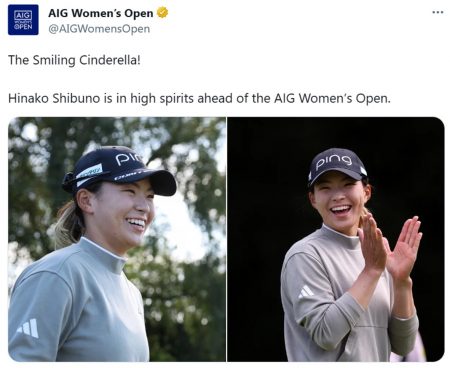 スマイリング・シンデレラ 渋野日向子、全英予選落ち後の“神対応”に大会公式が注目！
