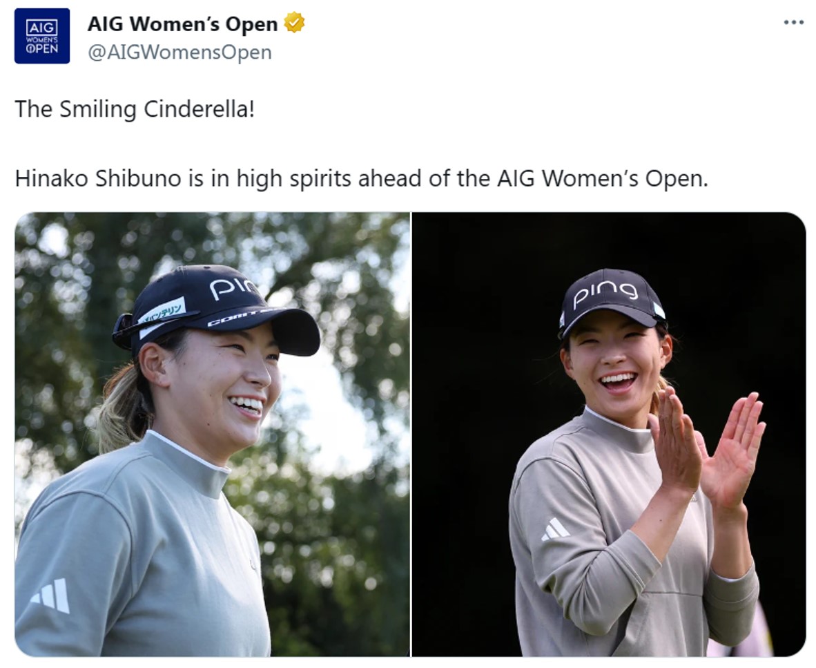 スマイリング・シンデレラ 渋野日向子、全英予選落ち後の“神対応”に大会公式が注目！