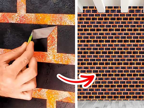 スプーンで作る存在感のある壁！ ありきたりな壁がウォールペイントで目を引くアートへ